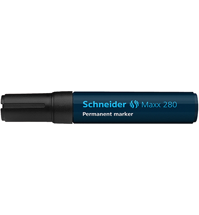 S-128001 - Schneider - Marker Maxx 280 permanent, beitel punt zwart