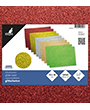 45504 - Glitter cardboard Kangaro pack, 2x5 colours