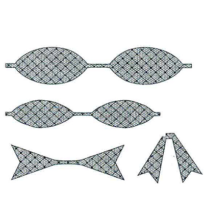 UMS566 - Creative Expressions - Netted Bow