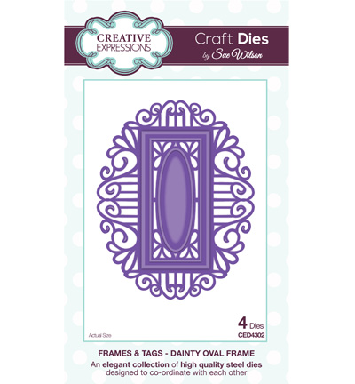 CED4302 - Creative Expressions - Dainty Oval Frame