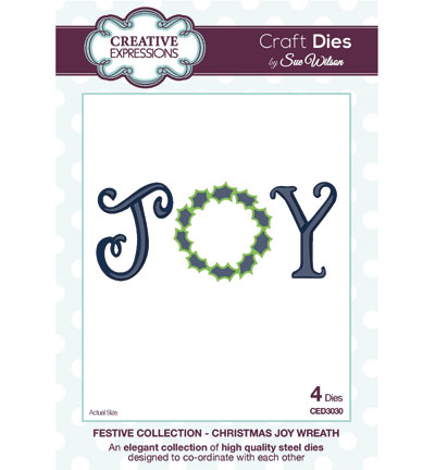 CED3030 - Creative Expressions - Christmas Joy Wreath