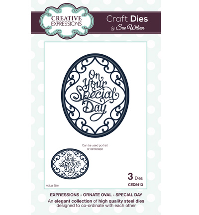 CED5413 - Creative Expressions - Ornate Oval - Special day