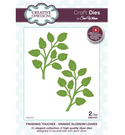 CED1447 - Creative Expressions - Orange Blossom Leaves