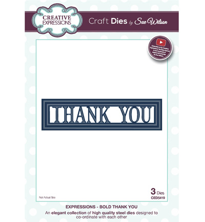 CED5419 - Creative Expressions - Bold Thank You