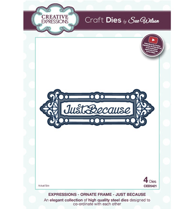 CED5421 - Creative Expressions - Ornate Frame - Just Because