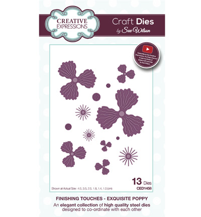 CED1458 - Creative Expressions - Exquisite Poppy