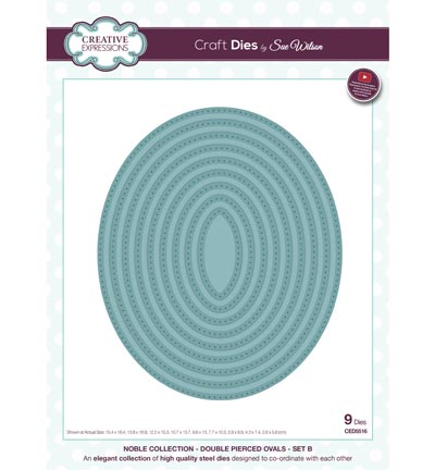 CED5516 - Creative Expressions - Double Pierced Ovals - Set B