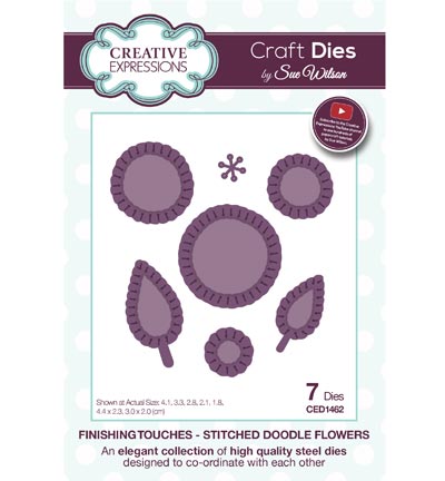 CED1462 - Creative Expressions - Stitched Doodle Flowers