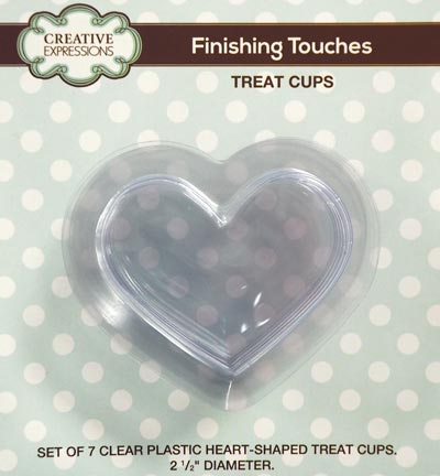 CETREATHEART - Creative Expressions - Heart Shaped Treat Cups - pk 7