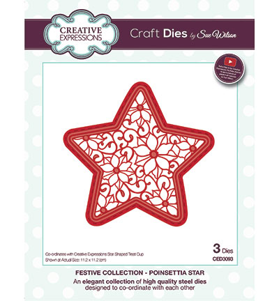 CED3093 - Creative Expressions - Poinsettia Star