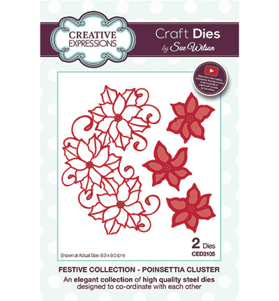 CED3105 - Creative Expressions - Poinsettia Cluster