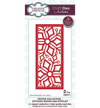 CED3111 - Creative Expressions - Stitched Snowflake Striplet