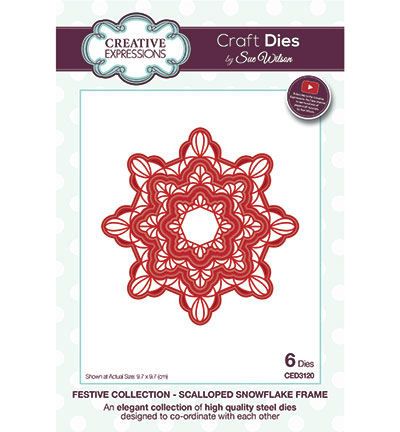 CED3120 - Creative Expressions - Scalloped Snowflake Frame