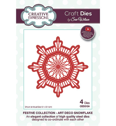 CED3124 - Creative Expressions - Art Deco Snowflake