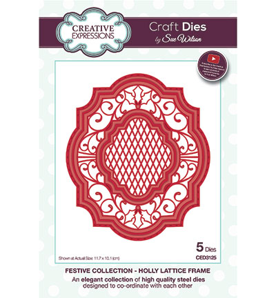 CED3125 - Creative Expressions - Holly Lattice Frame