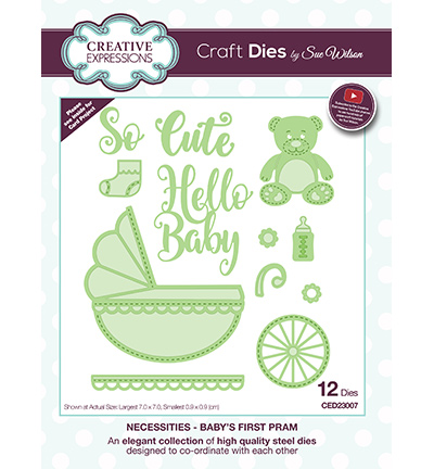 CED23007 - Creative Expressions - Babys First Pram