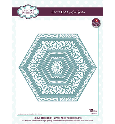 CED5520 - Creative Expressions - Lavish Accented Hexagons