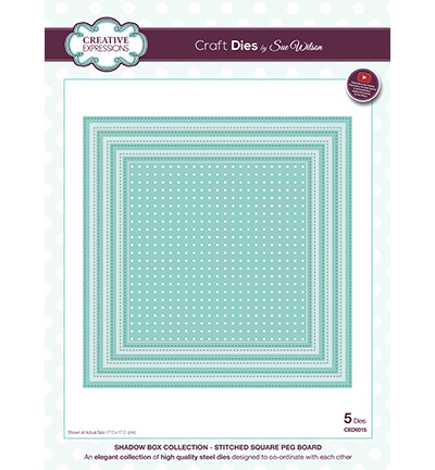 CED9315 - Creative Expressions - Stitched Square Peg Board