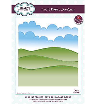CED1495 - Creative Expressions - Stitched Hills and Clouds