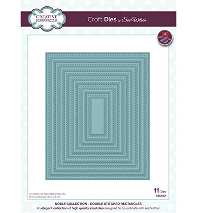 CED5521 - Creative Expressions - Double Stitched Rectangles