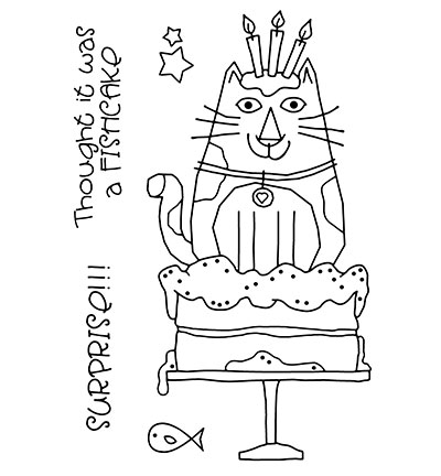 FRS680 - Creative Expressions - Cat Birthday Cake