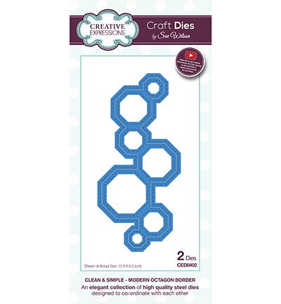 CED8402 - Creative Expressions - Modern Octagon Border