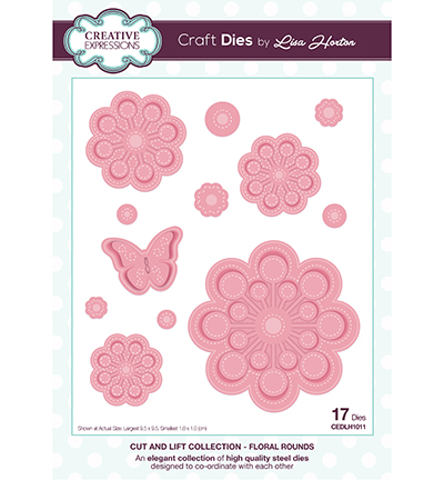 CEDLH1011 - Creative Expressions - Cut and Lift Collection Floral Rounds