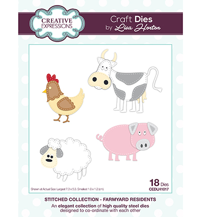 CEDLH1017 - Creative Expressions - Stitched Collection Farmyard Residents