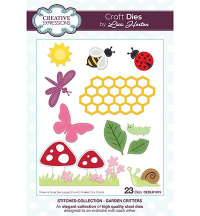 CEDLH1019 - Creative Expressions - Stitched Collection Garden Critters