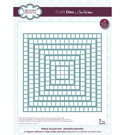 CED5526 - Creative Expressions - Squared Squares Noble die