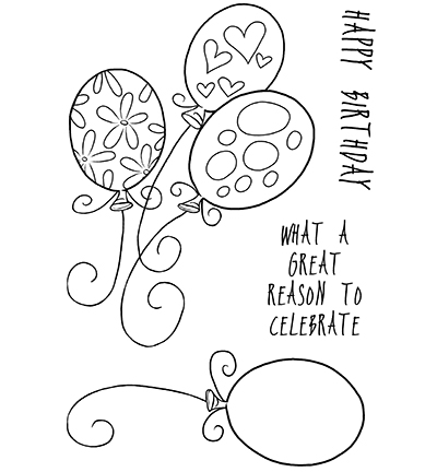 JGS582 - Creative Expressions - Birthday Balloons