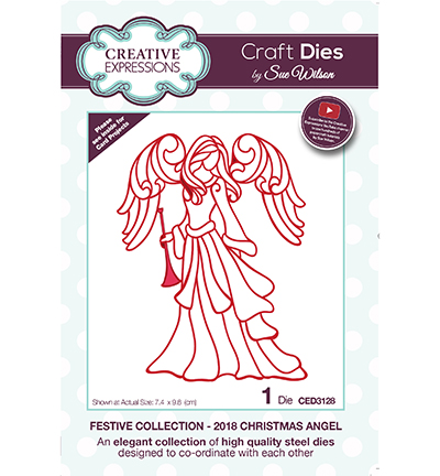 CED3128 - Creative Expressions - Christmas Angel 2018