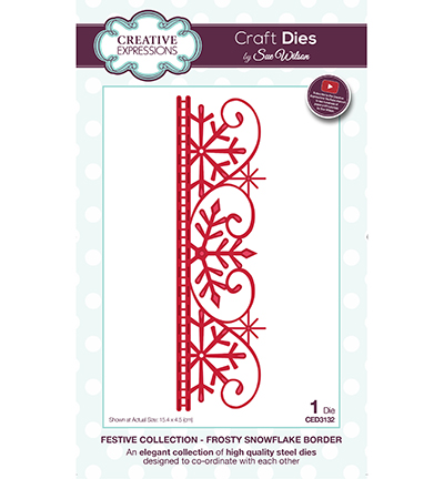 CED3132 - Creative Expressions - Frosty Snowflake Border