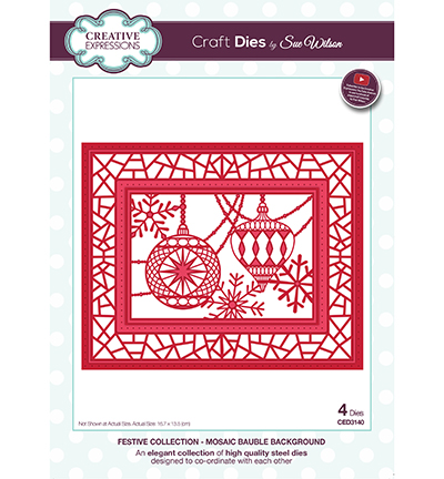 CED3140 - Creative Expressions - Mosaic Bauble Background