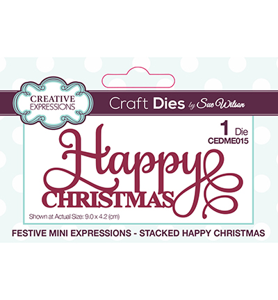 CEDME015 - Creative Expressions - Stacked Happy Christmas