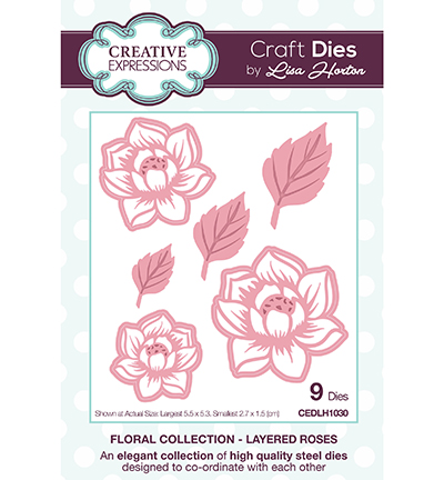 CEDLH1030 - Creative Expressions - Layered Roses