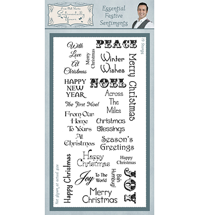 SYC017 - Creative Expressions - Clear Stamp Essential Festive Sentiments