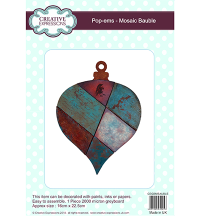 CEGBMBAUBLE - Creative Expressions - Mosaic Bauble