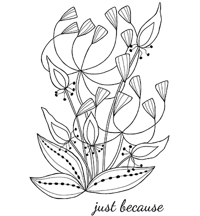 JGS619 - Creative Expressions - Bold Blooms - Heather