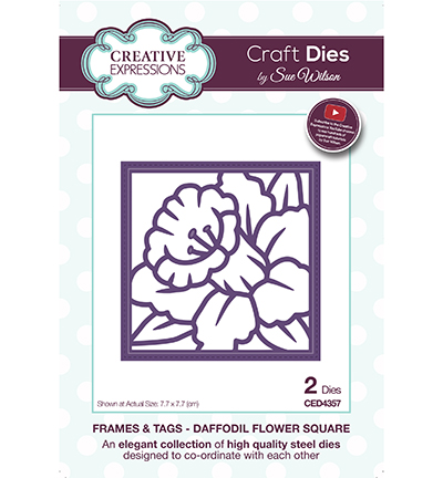 CED4357 - Creative Expressions - Daffodil Flower Square