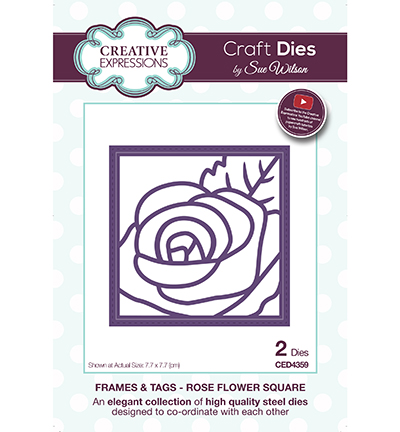 CED4359 - Creative Expressions - Rose Flower Square