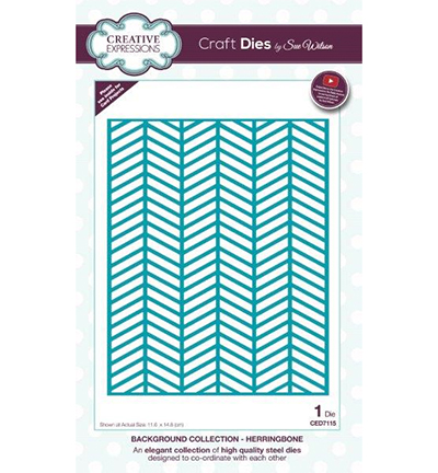 CED7115 - Creative Expressions - Background Collection Herringbone