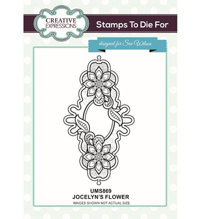 UMS869 - Creative Expressions - Jocelyns Flower Pre Cut Stamp