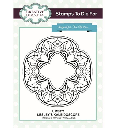 UMS871 - Creative Expressions - Lesleys Kaleidoscope Pre Cut Stamp