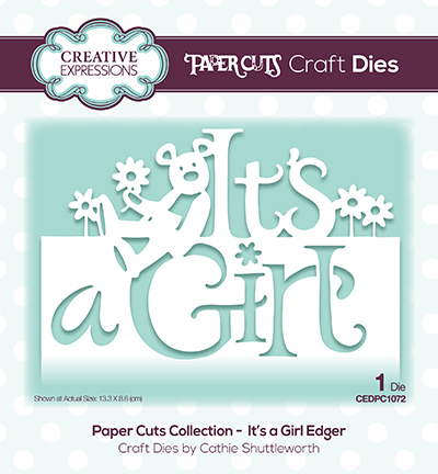 CEDPC1072 - Creative Expressions - Its a Girl Edger