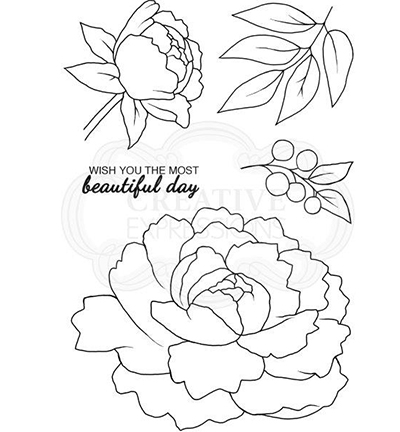 JGS657 - Creative Expressions - Peony Bloom