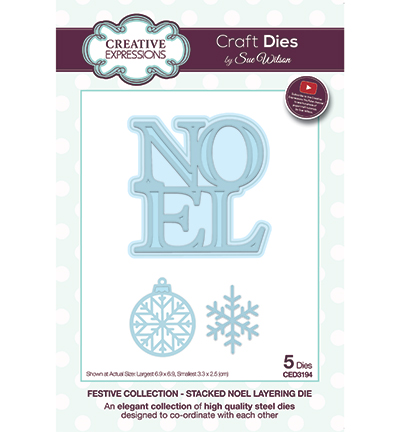 CED3194 - Creative Expressions - Stacked Noel Layering