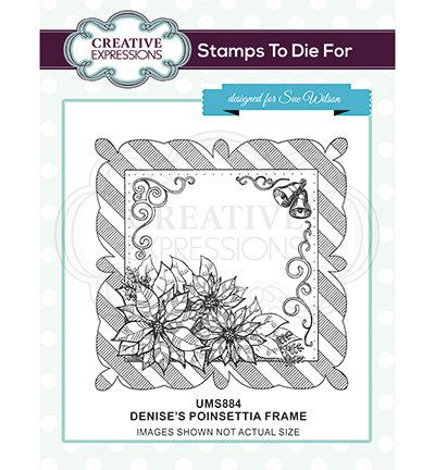 UMS884 - Creative Expressions - Denises Poinsettia Frame