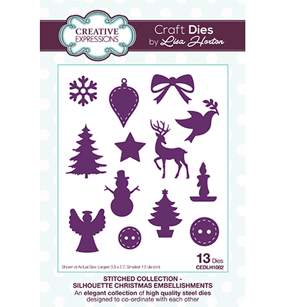 CEDLH1082 - Creative Expressions - Silhouette Christmas Embellishments