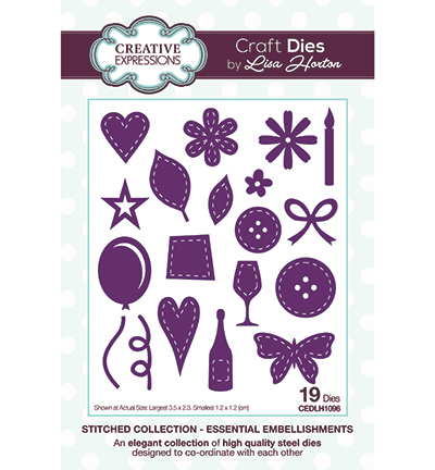 CEDLH1096 - Creative Expressions - Stitched Collection Essential Embellishments